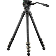 Tilta 75mm Cine Fluid Head with 3-Stage Carbon Fiber Tripod Legs (8kg)
