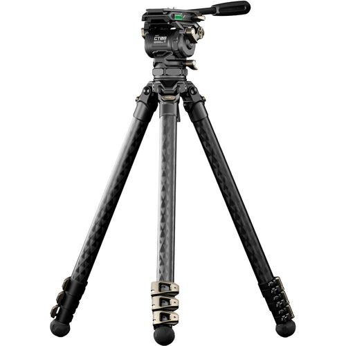 Tilta 75mm Cine Fluid Head with 3-Stage Carbon Fiber Tripod Legs (8kg)