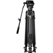 Tilta 75mm Cine Fluid Head with 2-Stage One Touch Carbon Fiber Tripod Legs (12kg) - Space Grey