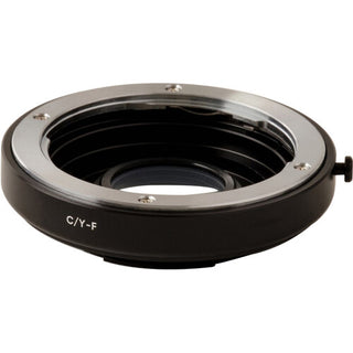 Urth Lens Mount Adapter: Compatible with Contax/Yashica (C/Y) Lens to Nikon F Camera Body (with Optical Glass)