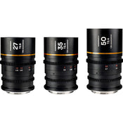Laowa Nanomorph S35 Prime 3-Lens Bundle (27mm, 35mm, 50mm) (Amber)