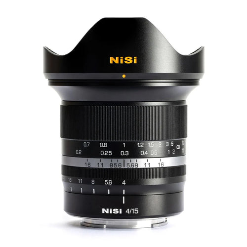 NiSi 15mm f/4 Sunstar Super Wide Angle Full Frame ASPH Lens - Black