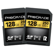 ProGrade Digital 128GB SDXC UHS-II 250MB/s Gold Memory Card (2 Pack) - V60