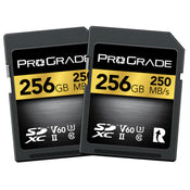ProGrade Digital 256GB SDXC UHS-II 250MB/s Gold Memory Card (2 Pack) - V60