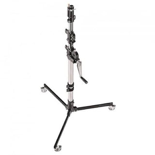 Manfrotto 087NWLB Wind Up Low Base Lighting Stand With Braked Wheels