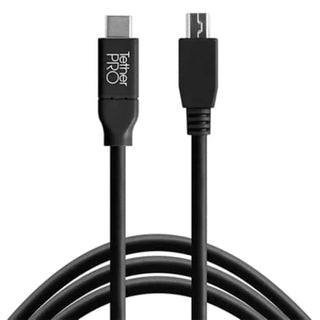 Tether Tools Tetherpro USB-C To 2.0 Mini-B 5-Pin 4.6m Black