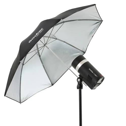 Godox Umbrella Black / Silver 85cm + Diffuser