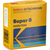 Kodak Film Ektachrome 100D Color Transparency Film #7294 (Super 8, 50' Roll)