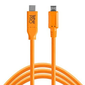 Tether Tools Tetherpro USB-C To 2.0 Micro-B 5-Pin 4.6m Orange