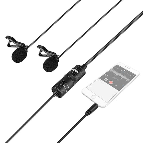 BOYA BY-M1DM Dual Omni-directional Lavalier Mic
