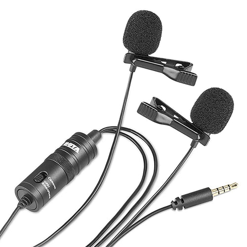 BOYA BY-M1DM Dual Omni-directional Lavalier Mic