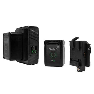 Core SWX RED Komodo BP Mount To V-Mount Plate 2 x Nano V 98 + Changer/Battery Bundle