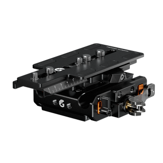 Bright Tangerine LeftField 3 QR Baseplate (Manfrotto) for RED V-RAPTOR