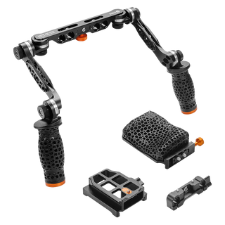 Bright Tangerine LeftField 3 KASBAH System - Shoulder Pad + 15mm LWS/19mm Handle Kit