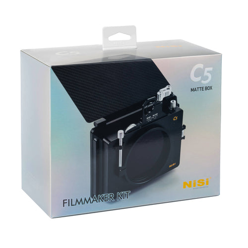 NiSi Cinema C5 Matte Box Filmmaker Kit (Matte Box, VND 1-5 Stops, 4 Stop ND, Black Mist 1/8, Adaptors and Pouch)