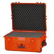 HPRC 2700W - Wheeled Hard Case with Cubed Foam (Orange)