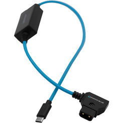 Kondor Blue 40.64cm (16") DC 2.5 Male Right Angle To USBC 9V 3A Regulated Blue Straight