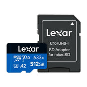 Lexar High-Performance 512GB microSDXC UHS-I 100MB/s Memory Card - V30