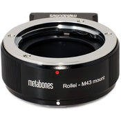 Metabones ROLLEI QBM to Micro FourThirds adapter (Black Matt) - With Tripod Foot (MB_ROLLEI-m43-BM1)