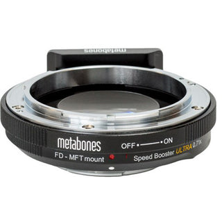 Metabones Canon FD/FL to Micro FourThirds Speed Booster ULTRA 0.71x (Black Matt) - With Tripod Foot (MB_SPFD-m43-BM4)