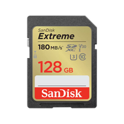 SanDisk Extreme 128GB SDXC UHS-I 180MB/s Memory Card - V30