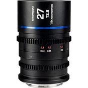 Laowa Nanomorph 27mm T2.8 1.5X S35 (Blue) - (Cine) Arri PL (Default) + EF Lens