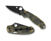 Spyderco Para 3 Camo Handle / Plain Black Blade