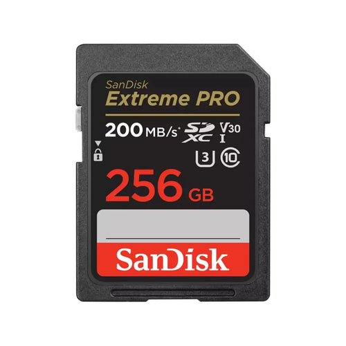 SanDisk Extreme Pro SDXC 256GB 200MB/s Read 90MB/s Write V30 Memory Ca - Georges Cameras