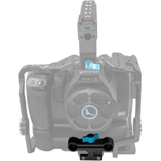 Kondor Blue 15mm Grey Rail Block Adapter for BMPCC 6K Pro Battery Grip Cage (Black)