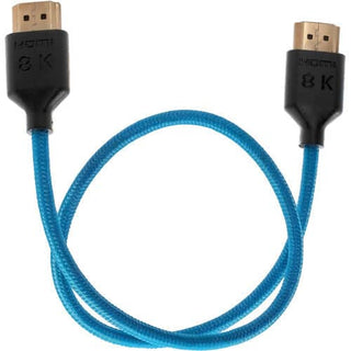 Kondor Blue 8K HDMI 2.1 - 43cm Braided Cable for on Camera Monitors