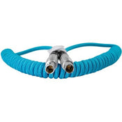 Kondor Blue LEMO to LEMO 2 Pin 0B Male Coiled Power Cable for ARRI - Teradek