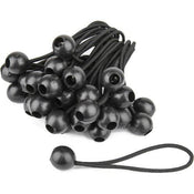 KUPO BG-4506 15cm Heavy Duty Black Ball Bungees Pack Of 50