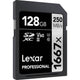 Lexar Professional Silver 128GB SDXC 250MB/s UHS-II Memory Card - V60