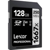 Lexar Professional Silver 128GB SDXC 250MB/s UHS-II Memory Card - V60