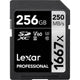 Lexar Professional Silver 256GB SDXC 250MB/s UHS-II Memory Card - V60