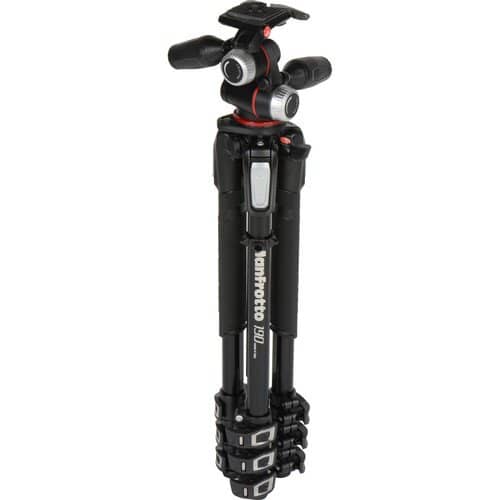 Manfrotto MK190XPRO4-3W 190 Aluminium 4-Section Tripod with Head