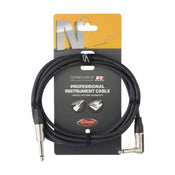 Stagg Instrument Cable Male Jack to Male Jack L Shaped - 6m/20ft