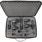 Shure PGA 7pce Drum Mic Kit 1x PGA52, 3x PGA56, 1x PGA57, 2x PGA81, Cables & Carry Case