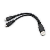 HUAHUI UC5017 Usb AM To 2x Micro USB M Cable