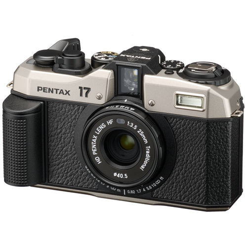 Pentax 17 HF 35mm Film Camera (Silver/Black)