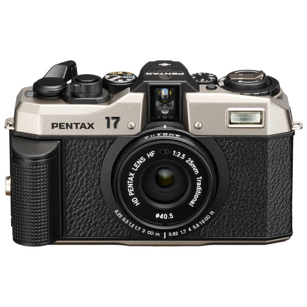Pentax 17 HF 35mm Film Camera (Silver/Black)
