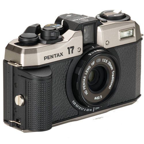 Pentax 17 HF 35mm Film Camera (Silver/Black)