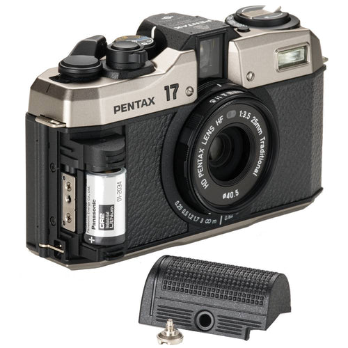 Pentax 17 HF 35mm Film Camera (Silver/Black)