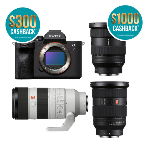 Sony a7 IV with 16-35mm F2.8 GM II, FE 24-70mm F2.8 GM II and FE 70-200mm F2.8 GM II Lens