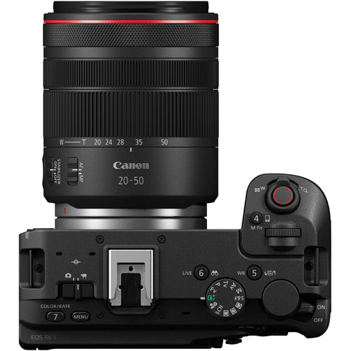 Canon EOS R6 V with RF 20-50mm f/4L IS USM PZ Lens (Master Kit)