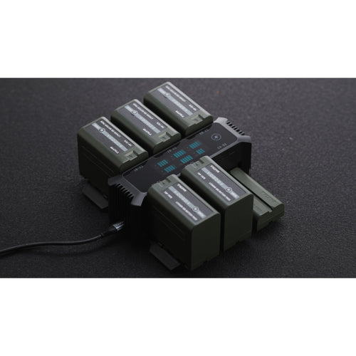 Tilta Foldable Charging Station for L-Series/NP-F (6 Channel) - Black