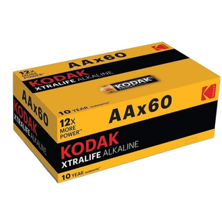 Kodak Batteries Xtralife Alkaline AA 60 Pack