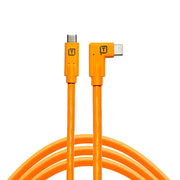 Tetherguard Leverlock Plate with USB-C 4.6m Orange Right Angle Orange Kit