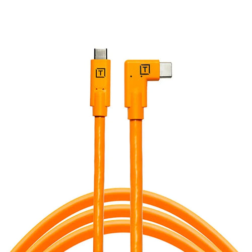 Tetherguard Leverlock Plate with USB-C 4.6m Orange Right Angle Orange Kit