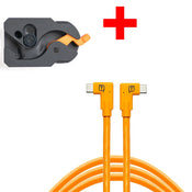 Tetherguard Leverlock Plate with USB-C 4.6m Orange R/Angle/R to Angle Orange Kit